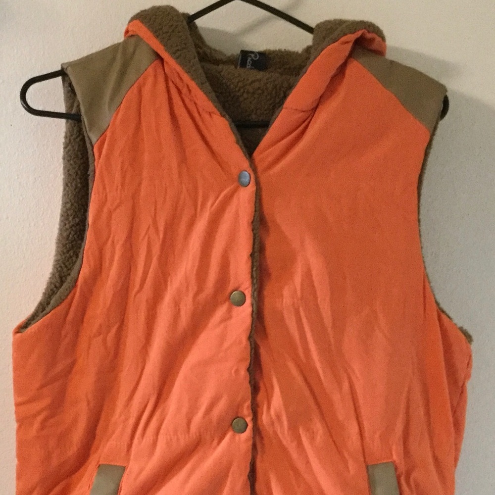 Warm Natural Fiber Hooded Vest by Paul Prad
